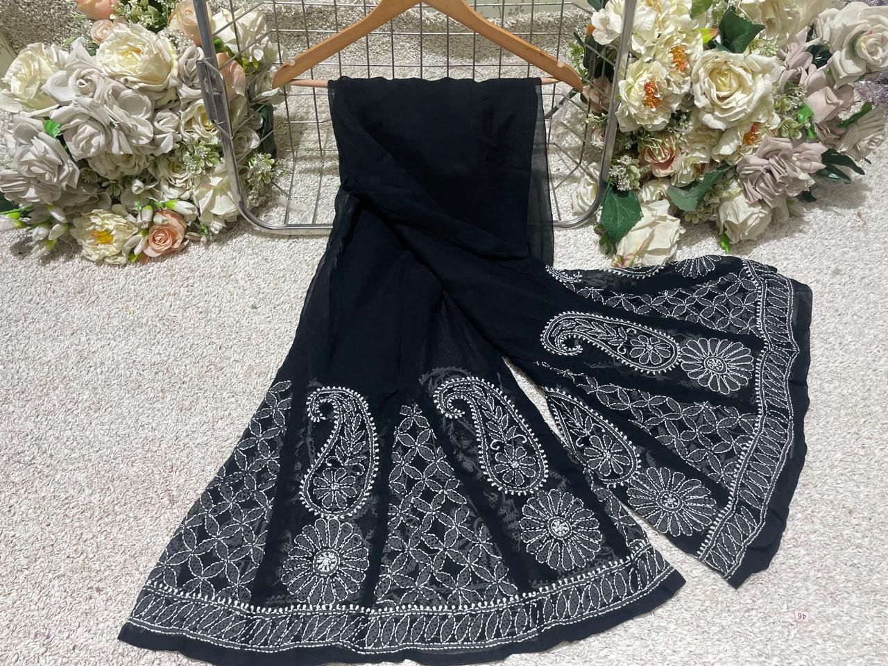 Sharara Georgette Attached Inner
