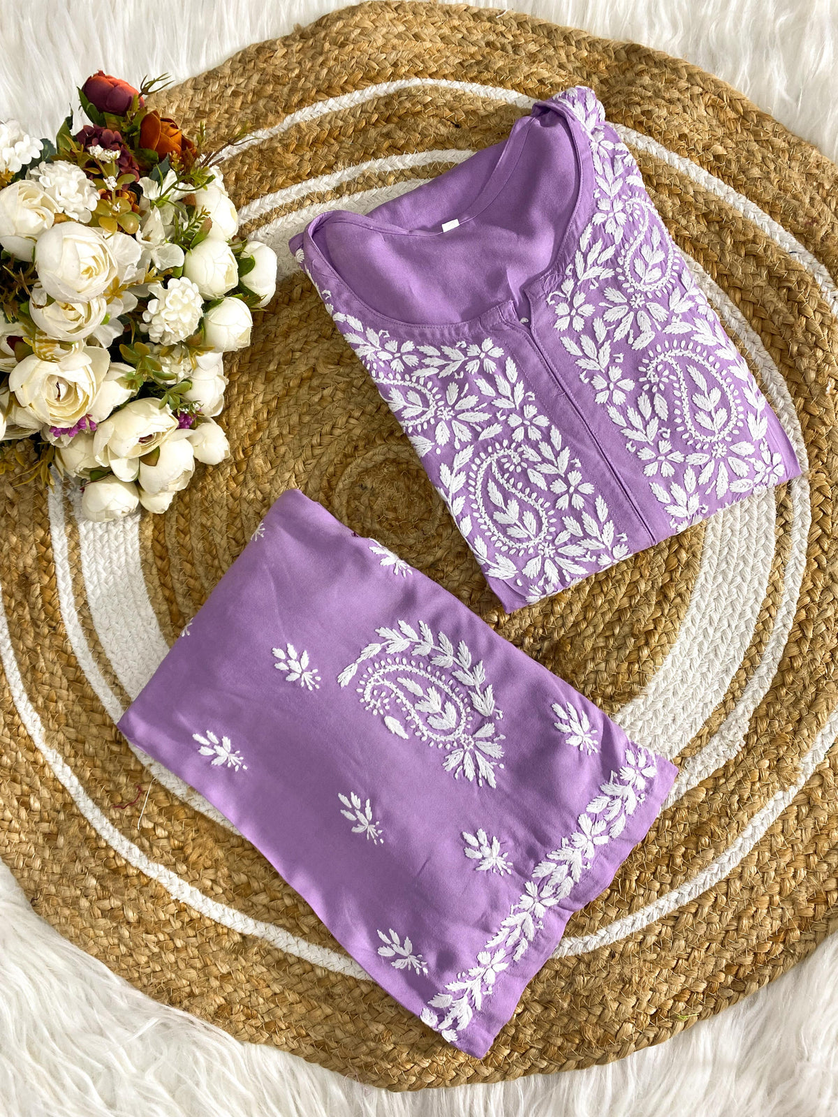 Reyon Set Colour Top Plazo