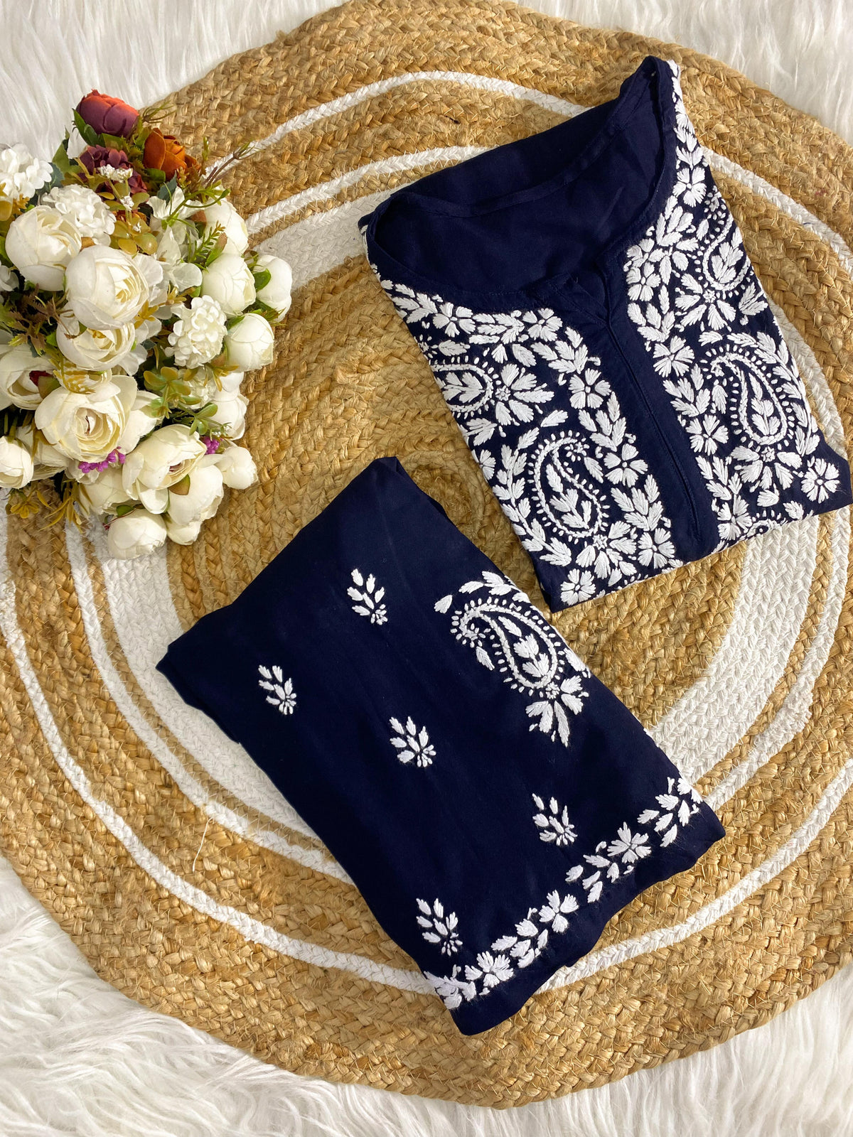 Reyon Set Colour Top Plazo