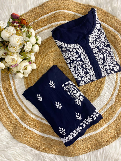 Reyon Set Colour Top Plazo