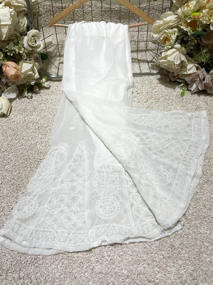 Sharara Georgette Attached Inner