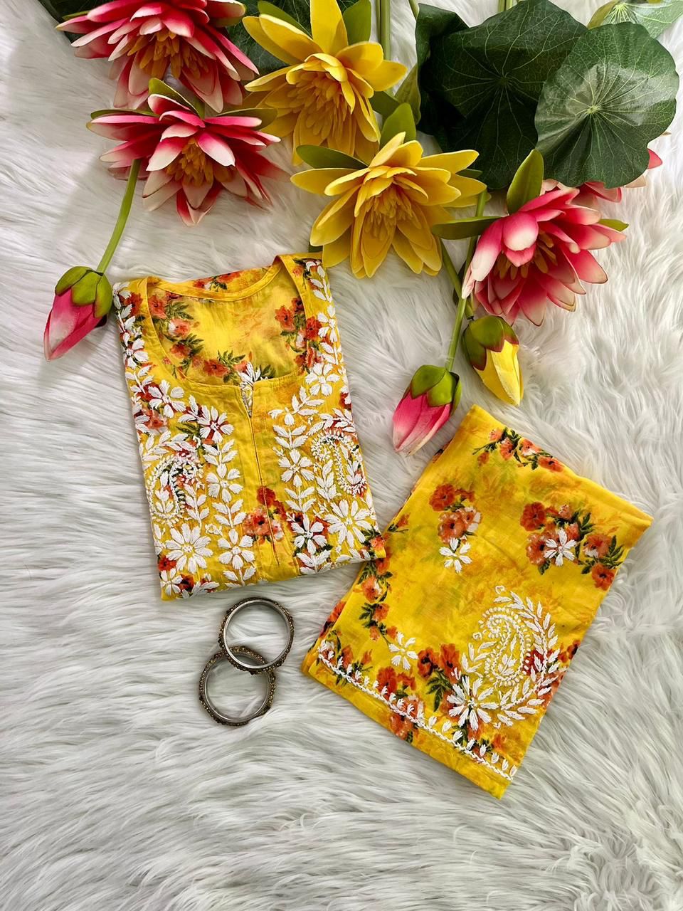 Mul Mul Cotton Kurti lazo