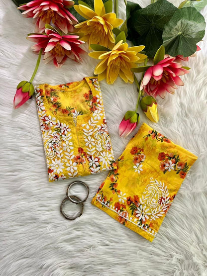 Mul Mul Cotton Kurti lazo