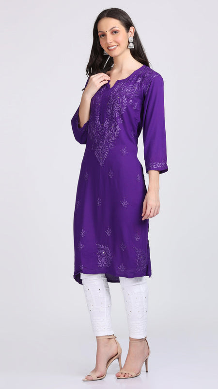 Reyon Mukesh Work Kurti + Palazzo