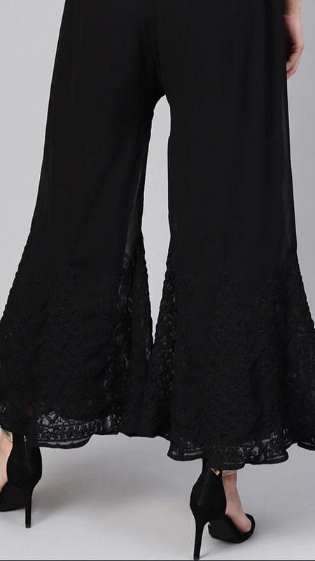 Sharara Georgette Attached Inner