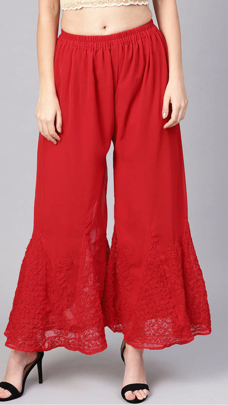 Sharara Georgette Attached Inner