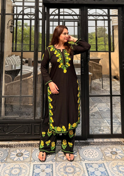 Reyon Set Flower Design