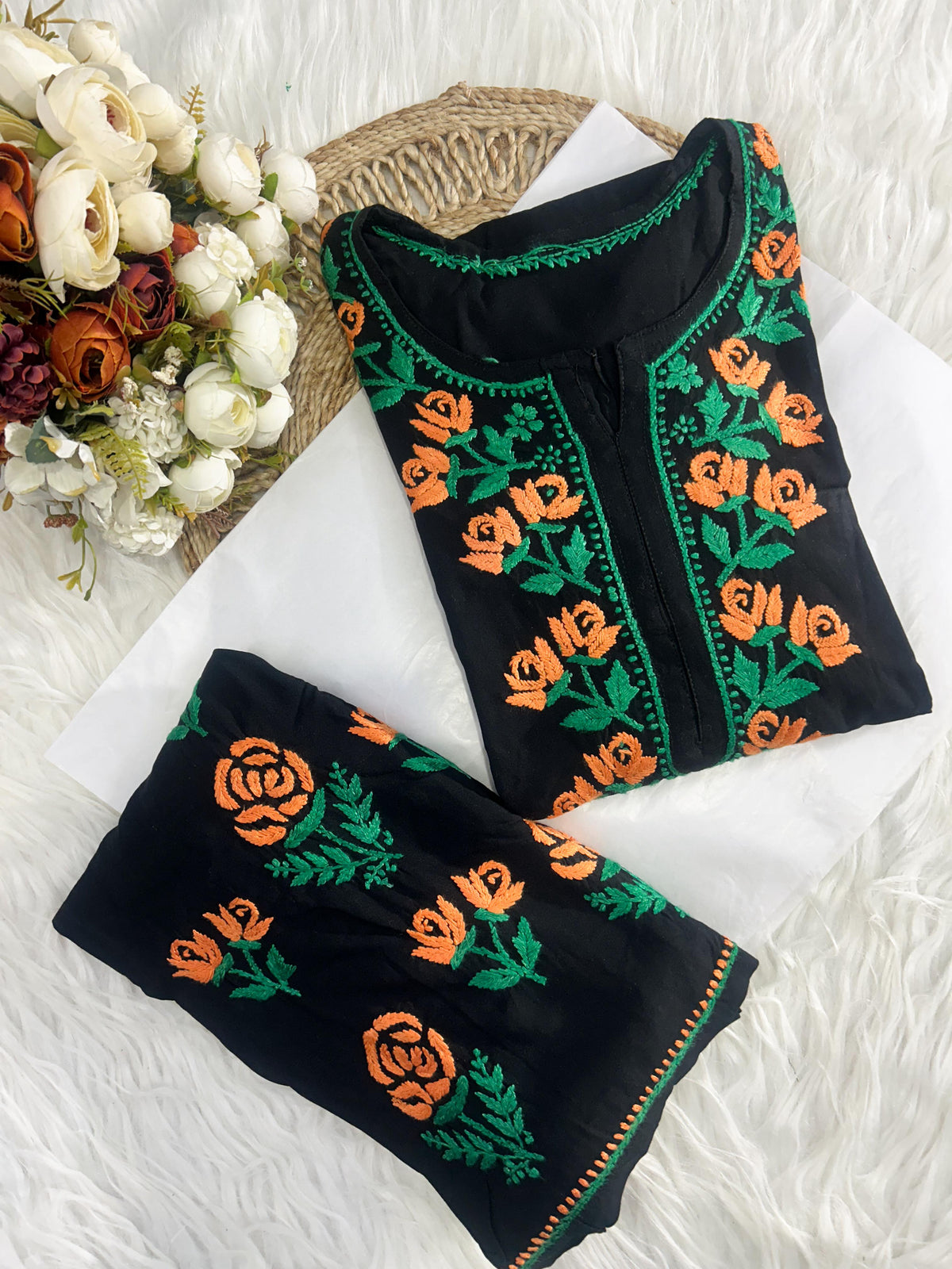 Reyon Set Flower Design