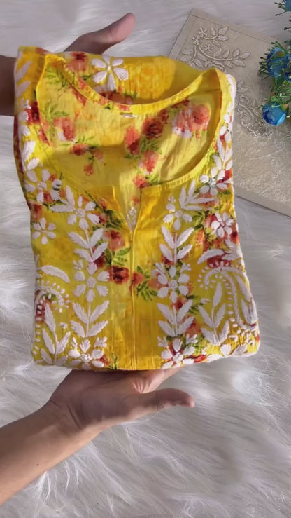Mul Mul Cotton Kurti lazo